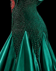 Ballsaalkleid mit Straußenfedern Standard/Smooth