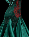 Ballsaalkleid mit Straußenfedern Standard/Smooth