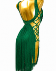 Crystalline Beaded Fringe Latin Dress Latin/Rhythm