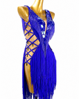 Crystalline Beaded Fringe Latin Dress Latin/Rhythm