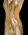 Metallic Shiny Latin Dress Latin/Rhythm