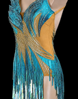 Metallic Shiny Latin Dress Latin/Rhythm