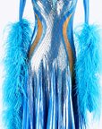 Crystalline shimmering metallic satin Smooth Dress Standard/Smooth