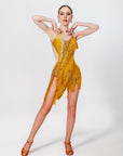 Beaded Fringe Crystallized Latin Dress Latin/Rhythm