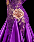 Ballsaalkleid mit Straußenfedern Standard/Smooth