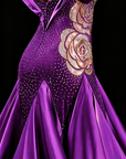 Ballsaalkleid mit Straußenfedern Standard/Smooth