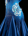 Ballsaalkleid mit Straußenfedern Standard/Smooth
