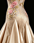 Ballsaalkleid mit Straußenfedern Standard/Smooth