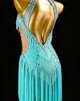 Crystalline Beaded&Fringe Latin Dress Latin/Rhythm