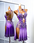 Crystalline sleeveless Latin Dress Latin/Rhythm