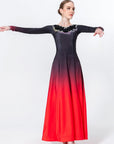 Contrast Color Crystallized Smooth Dress Standard/Smooth