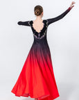 Contrast Color Crystallized Smooth Dress Standard/Smooth