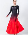 Contrast Color Crystallized Smooth Dress Standard/Smooth