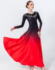 Contrast Color Crystallized Smooth Dress Standard/Smooth