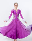 Contrast Color Crystallized Standard Dress Standard/Smooth