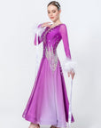 Contrast Color Crystallized Standard Dress Standard/Smooth