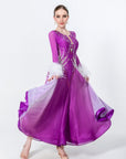 Contrast Color Crystallized Standard Dress Standard/Smooth