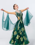 Crystalline Hand Embroidery Standard Dress Standard/Smooth