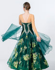 Crystalline Hand Embroidery Standard Dress Standard/Smooth