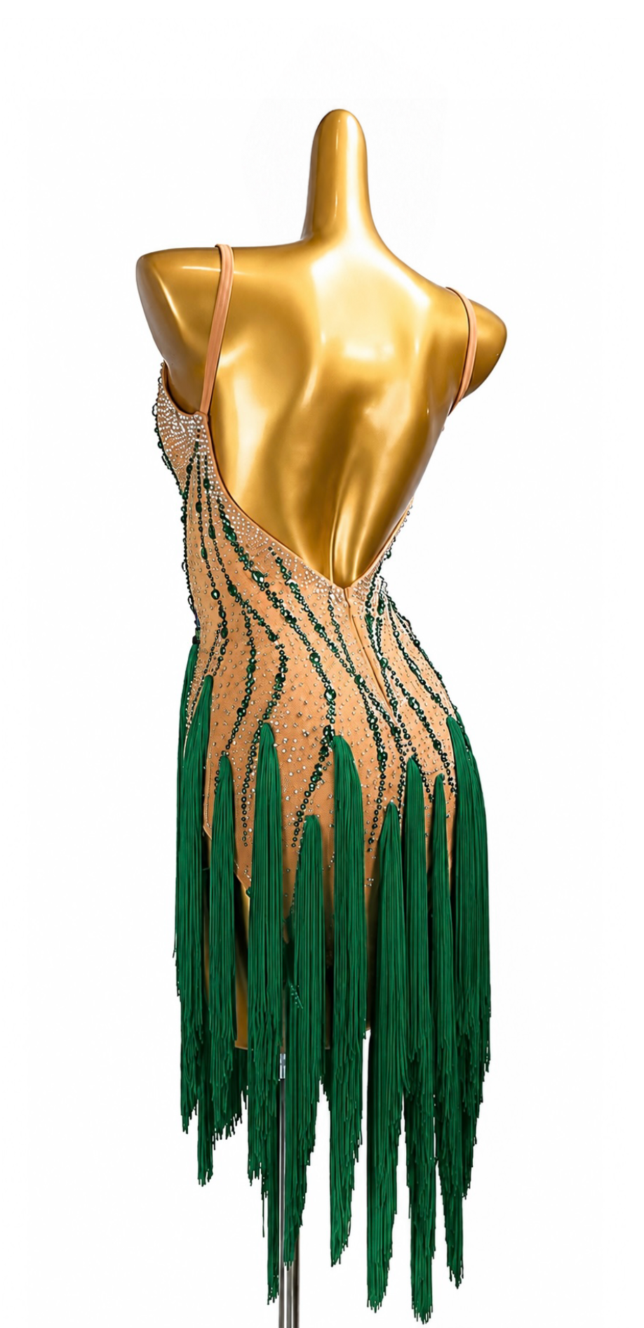 Crystalline Fringe&Rhinestones Latin Dress Latin/Rhythm 