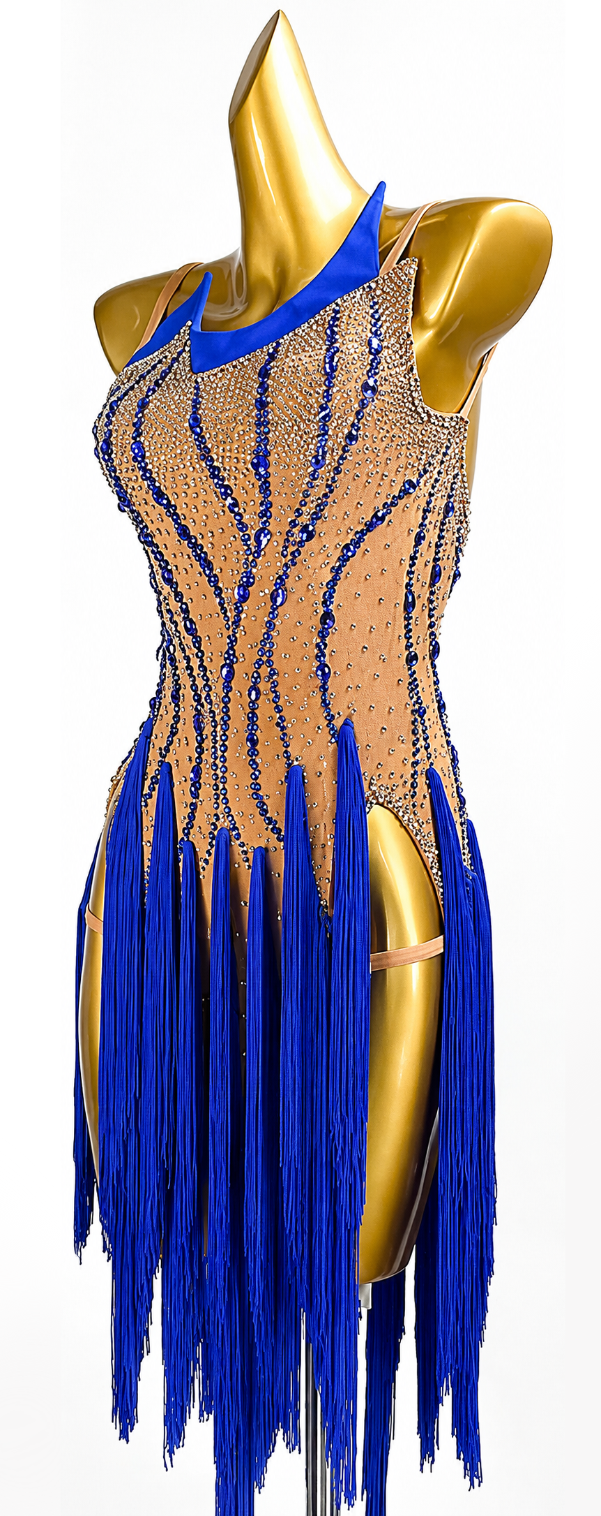 Crystalline Fringe&Rhinestones Latin Dress Latin/Rhythm 