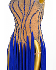 Crystalline Fringe&Rhinestones Latin Dress Latin/Rhythm 