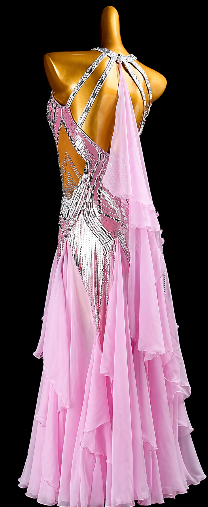 Crystalline shimmering metallic American Smooth Dress Standard/Smooth 