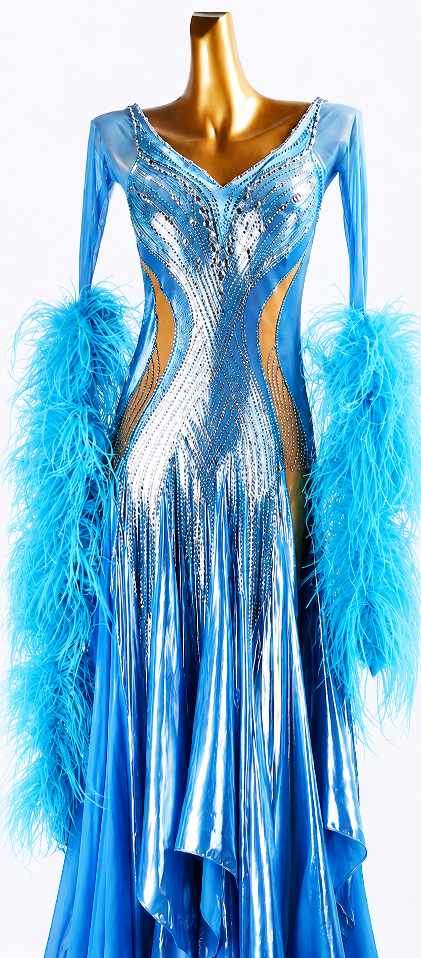 Crystalline shimmering metallic satin  Smooth Dress Standard/Smooth 