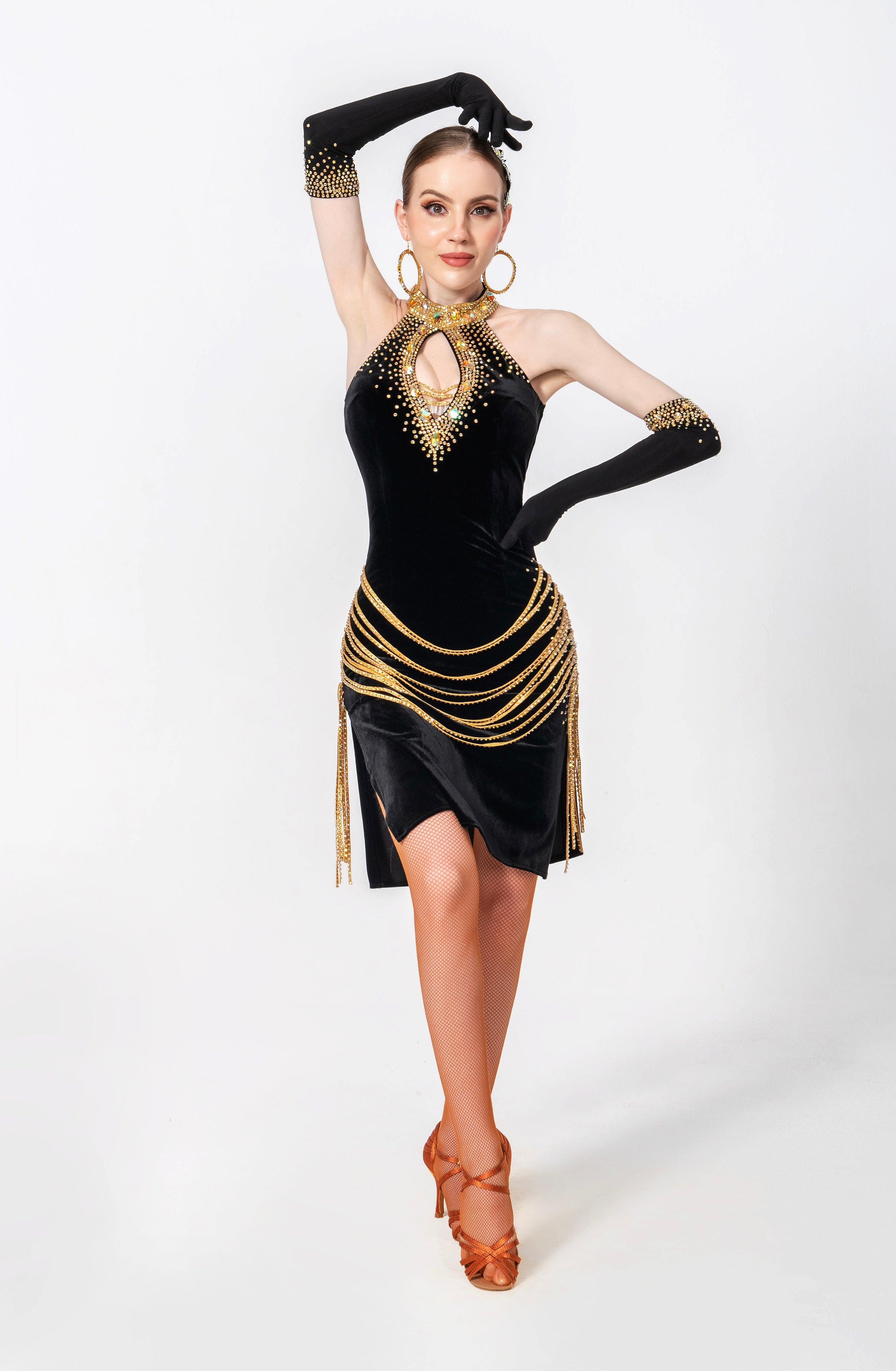 Stretch Velvet Crystallized Latin/Rhythm 