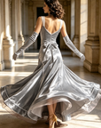 Stretchable Velvet Ballroom Gown Performance/Party Standard/Smooth