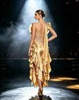 Crystalline Ruffled Lace  Smooth Dress Standard/Smooth 