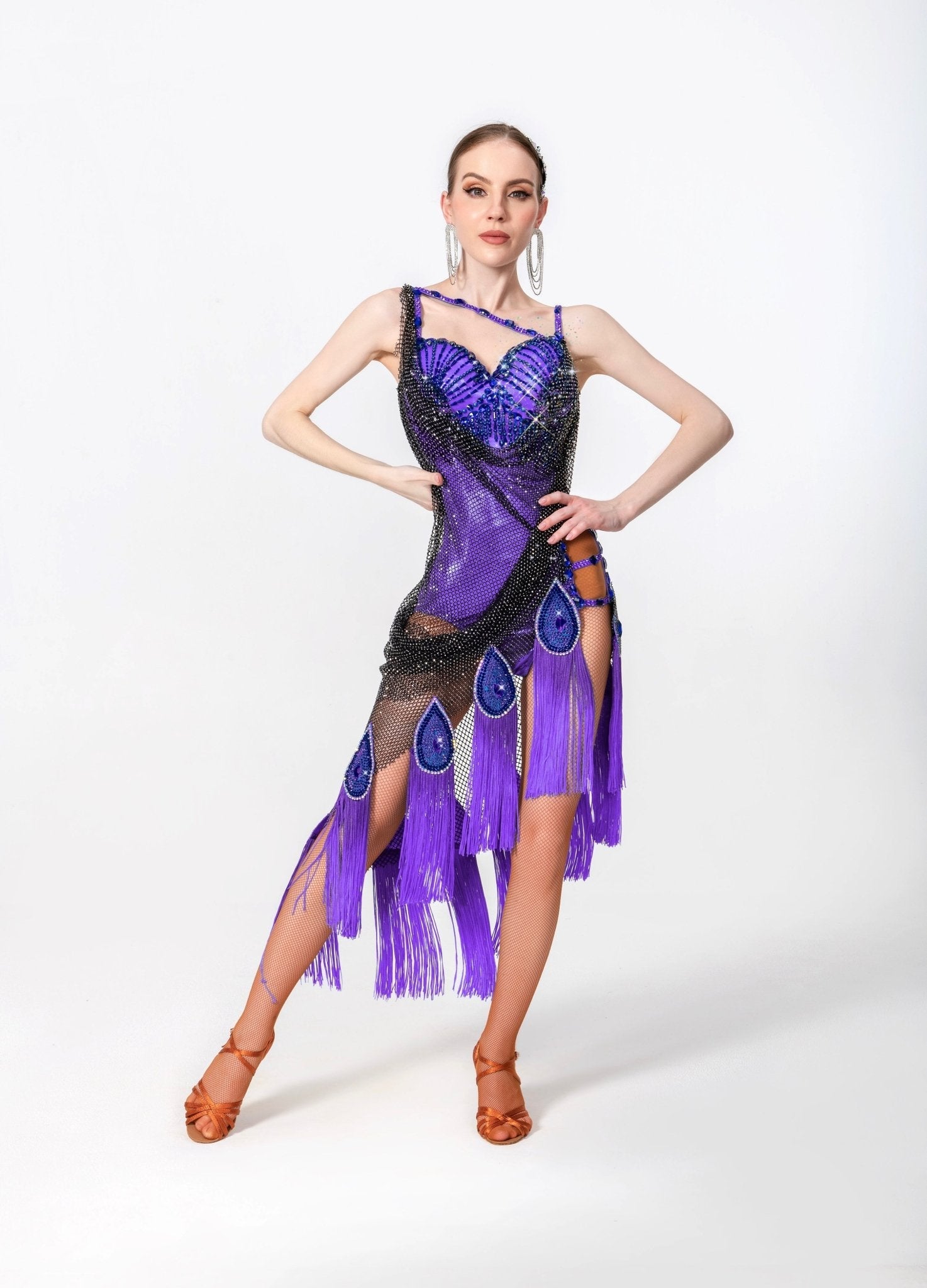 Crystal Peacock Latin Dress Latin/Rhythm 