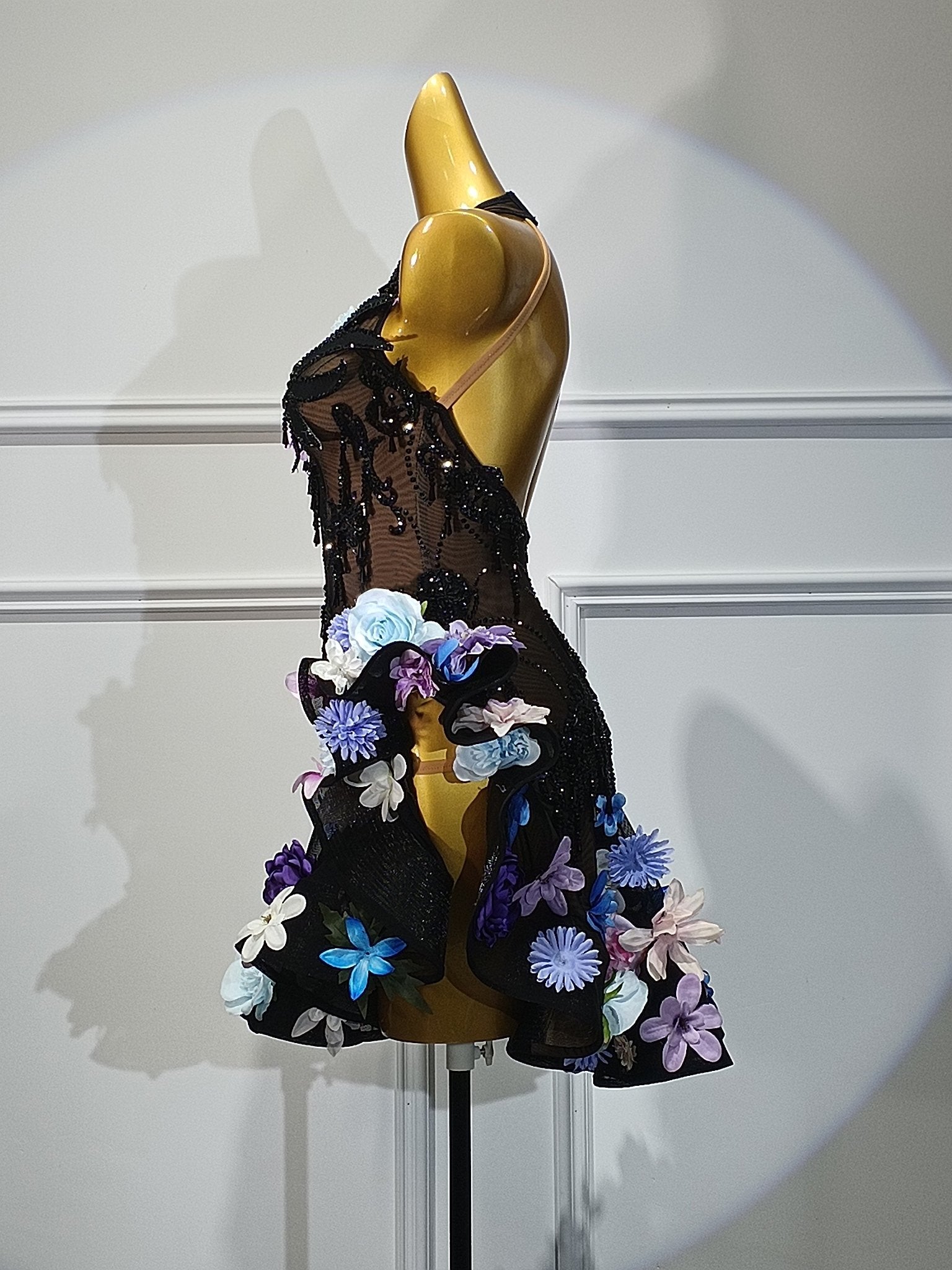 Crystalline 3D Flower Latin Dress Latin/Rhythm 