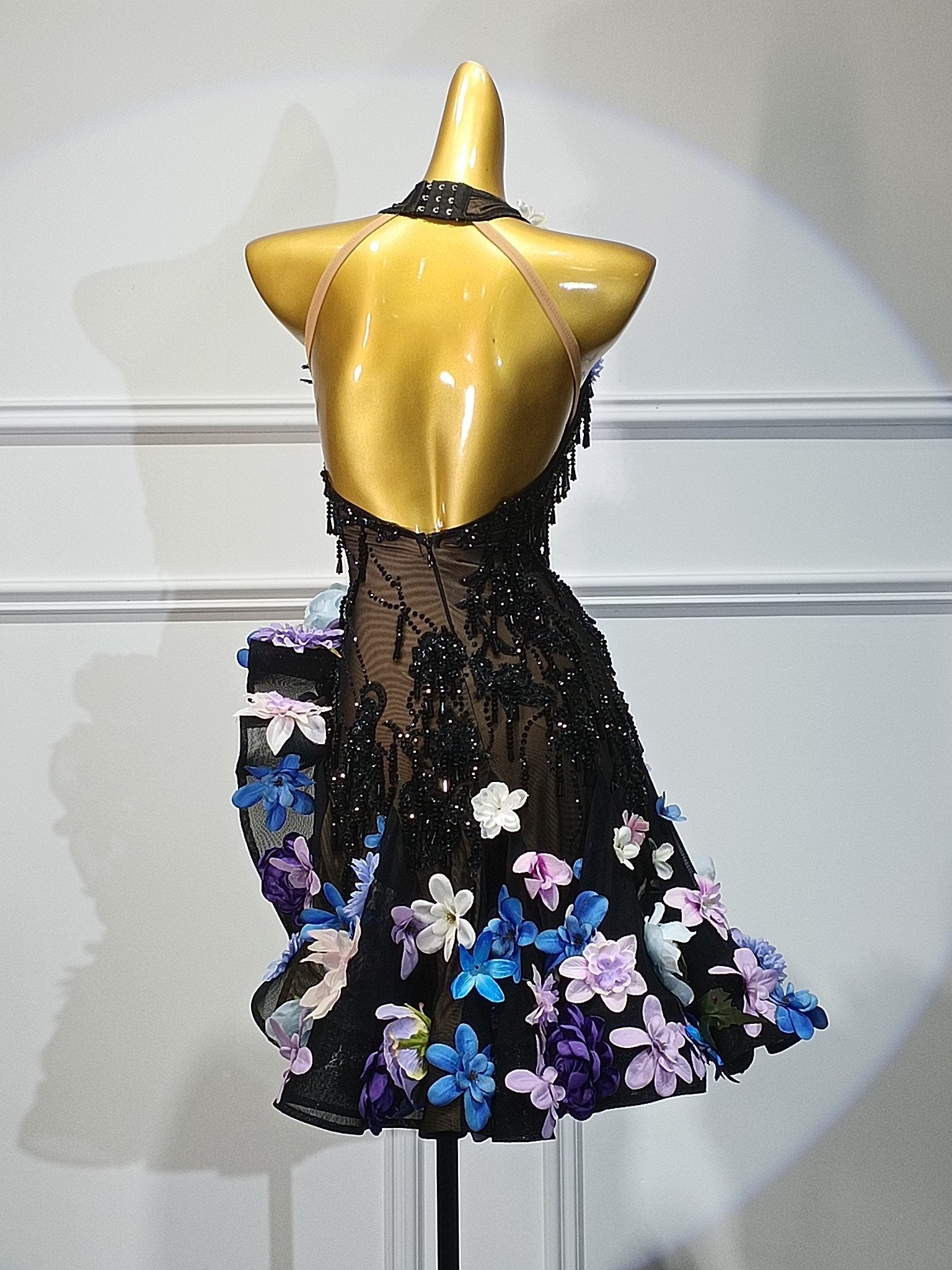 Crystalline 3D Flower Latin Dress Latin/Rhythm 