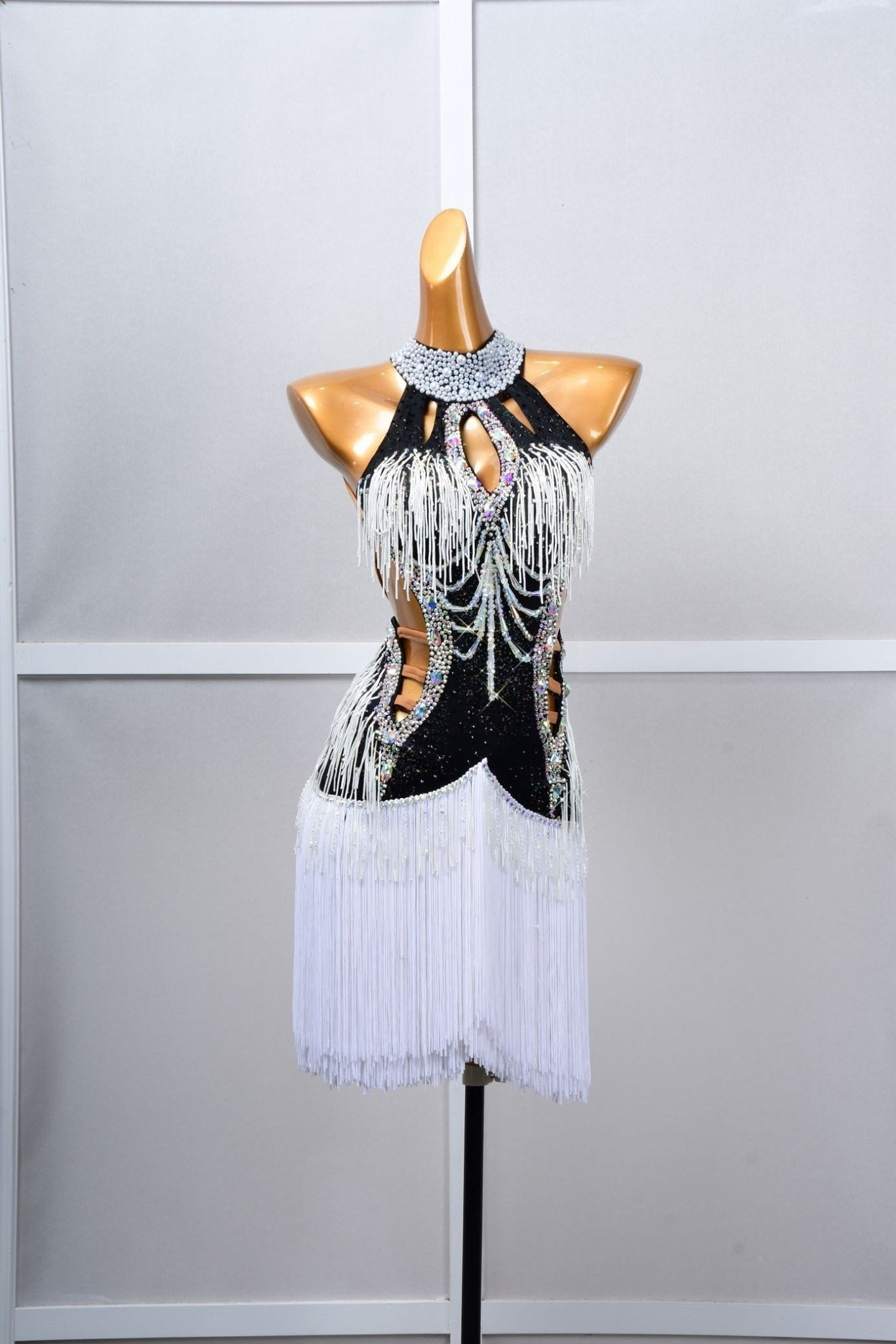 Crystalline Beaded Fringe Latin Dress Latin/Rhythm 
