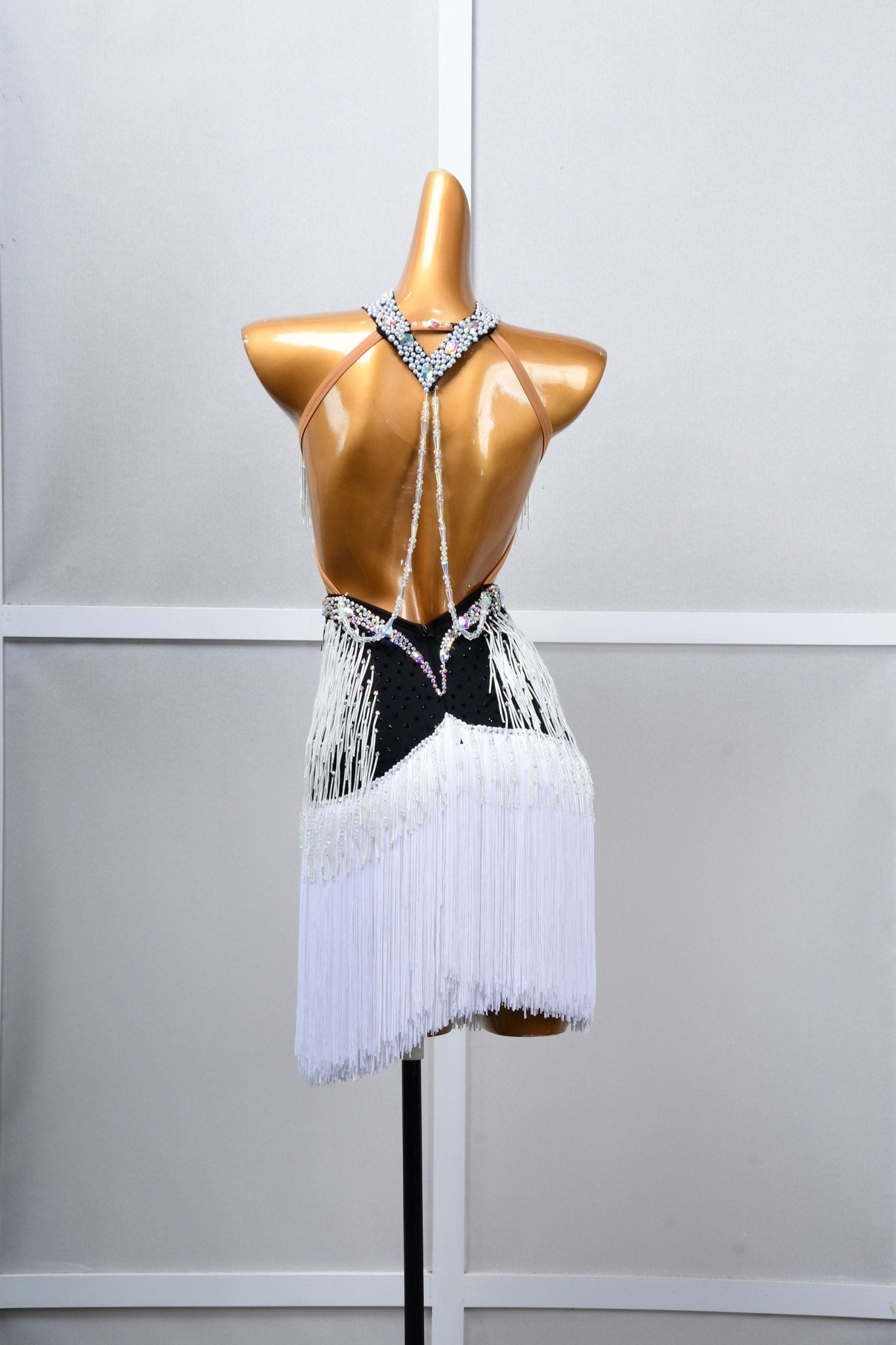 Crystalline Beaded Fringe Latin Dress Latin/Rhythm 