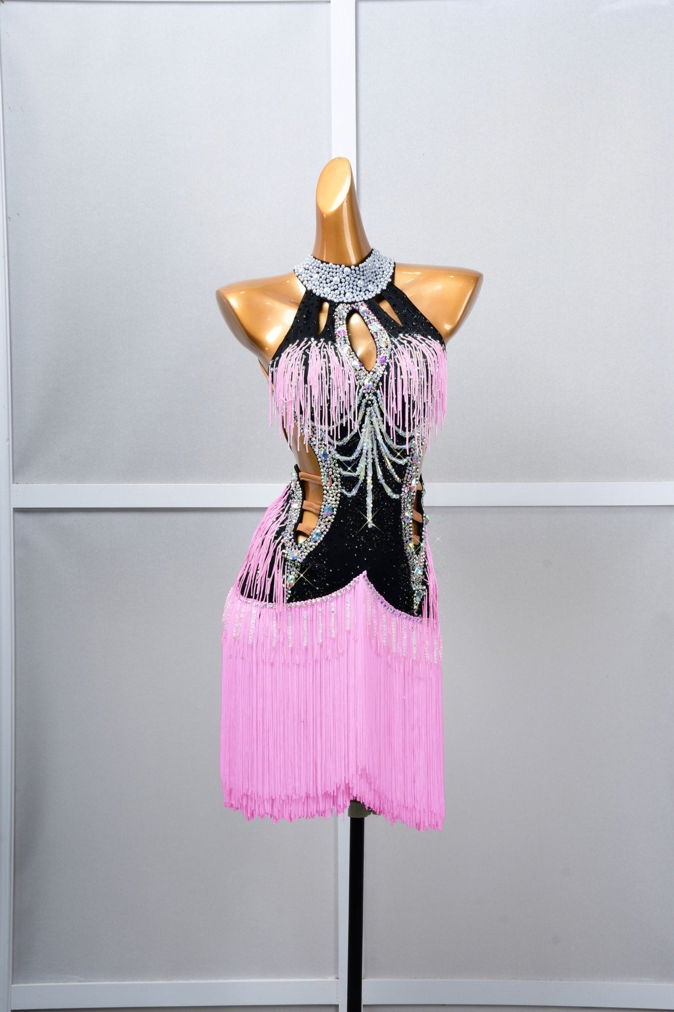 Crystalline Beaded Fringe Latin Dress Latin/Rhythm 