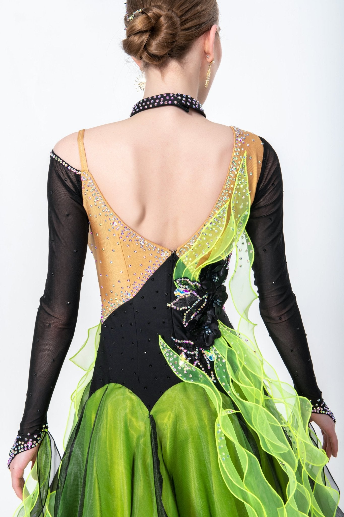 Crystalline Flower Crepes Ballroom Standard Dress Standard/Smooth 