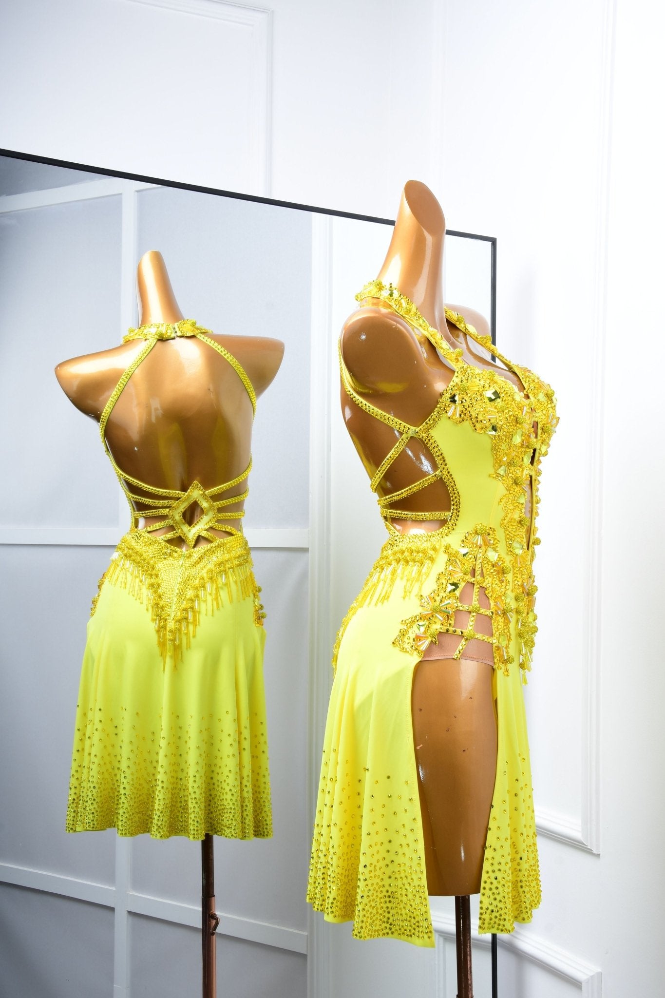 Crystalline sleeveless Latin Dress Latin/Rhythm 