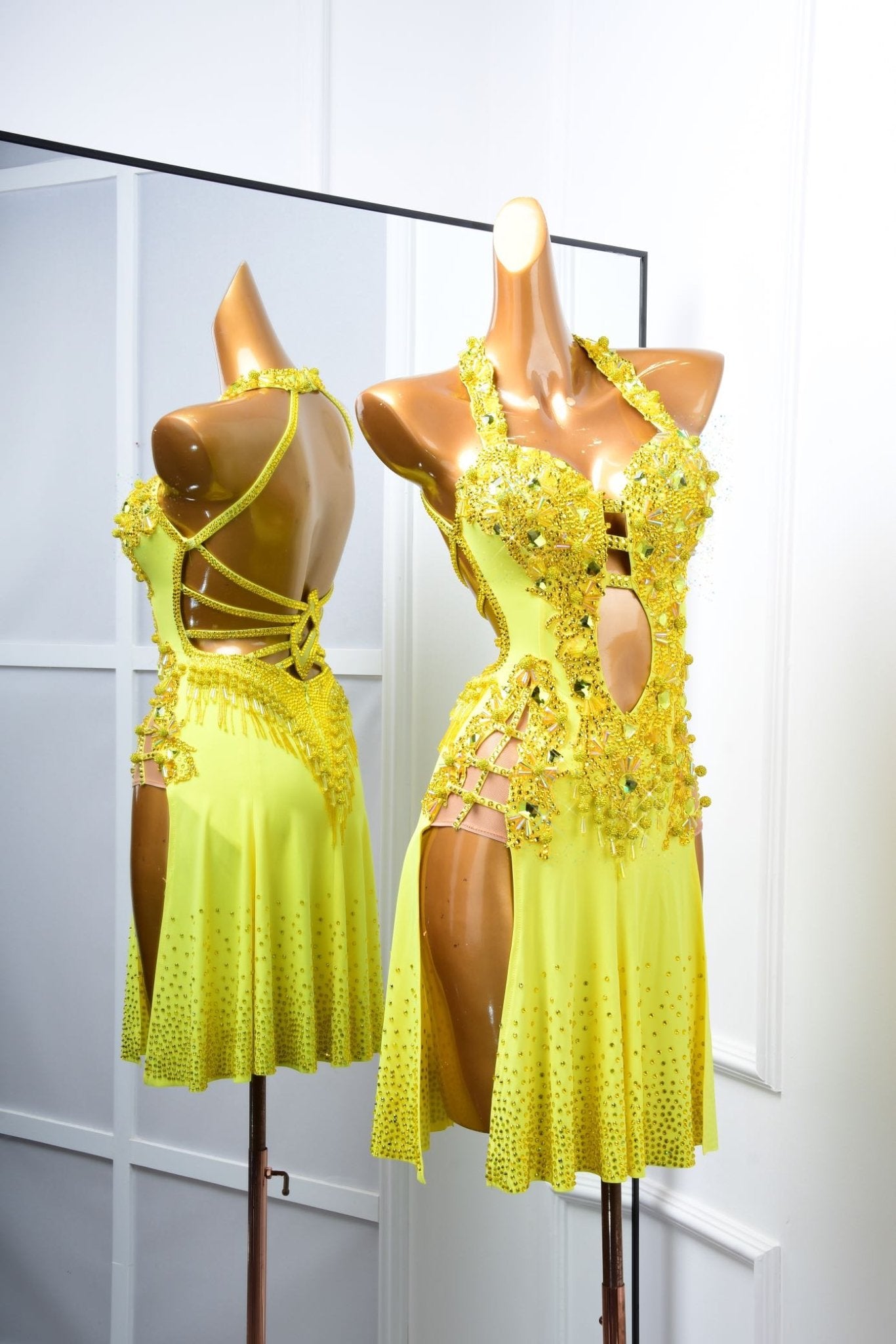 Crystalline sleeveless Latin Dress Latin/Rhythm 