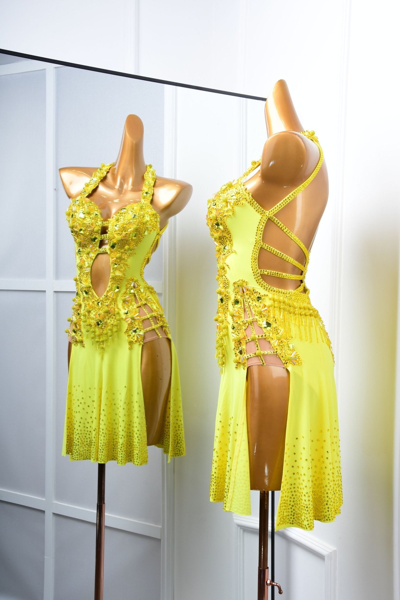 Crystalline sleeveless Latin Dress Latin/Rhythm 