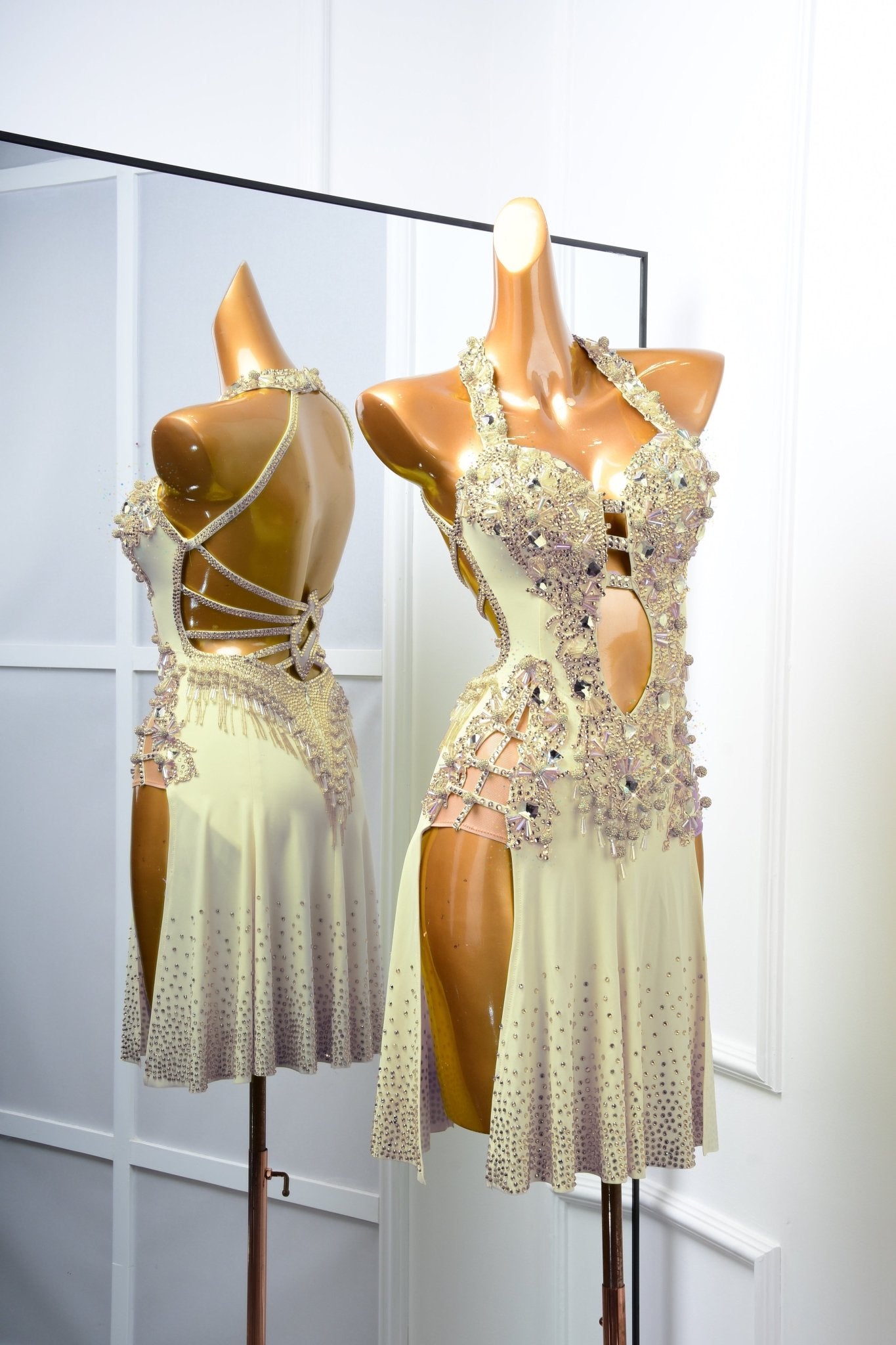 Crystalline sleeveless Latin Dress Latin/Rhythm 