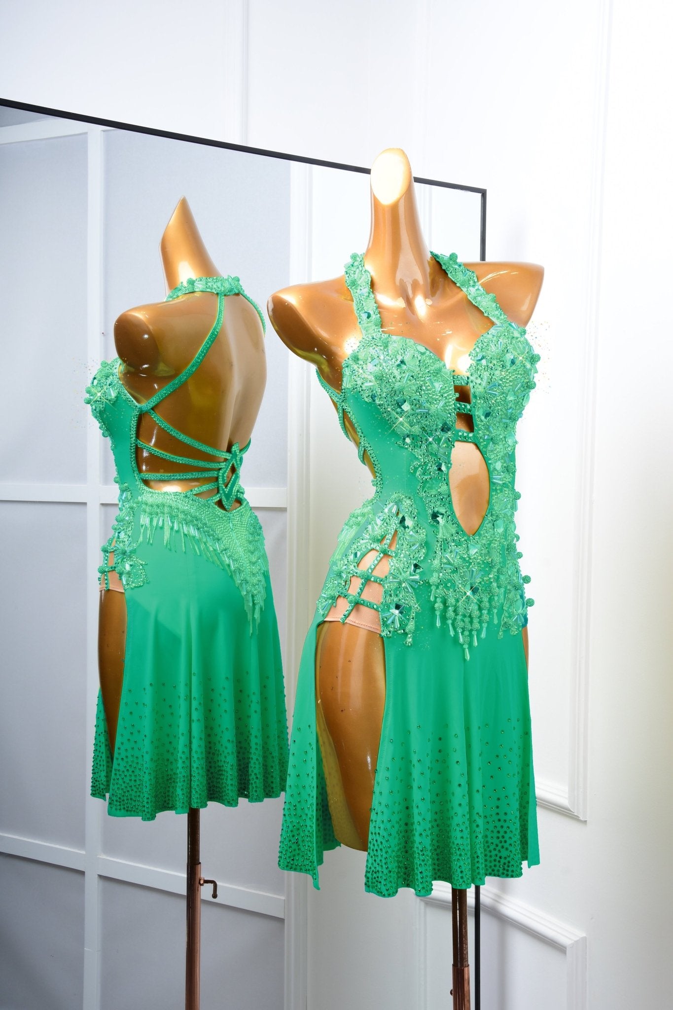 Crystalline sleeveless Latin Dress Latin/Rhythm 