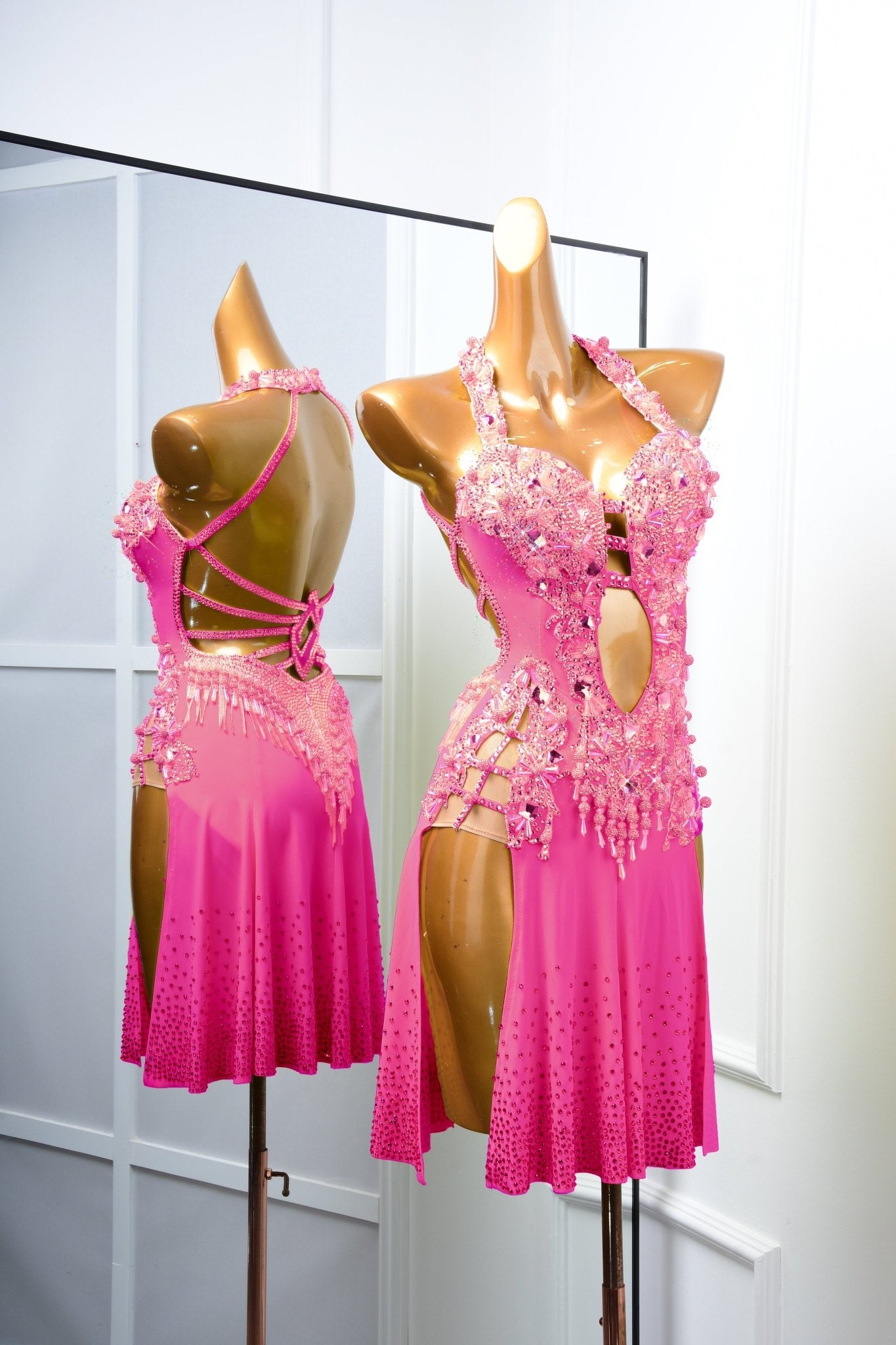 Crystalline sleeveless Latin Dress Latin/Rhythm 