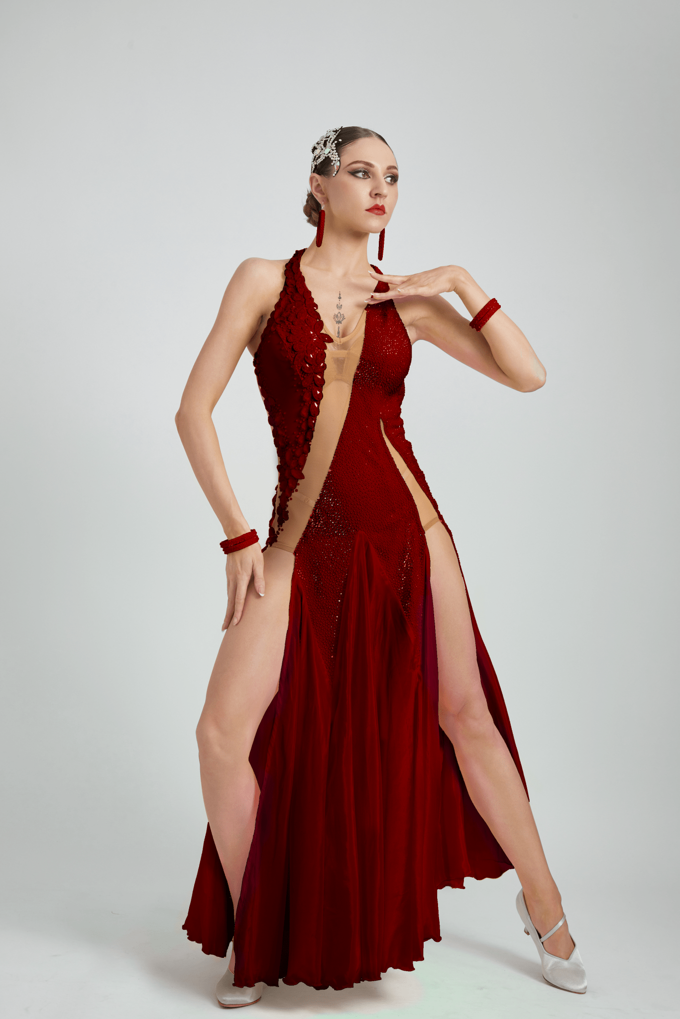 Crystallized Fluorescent stone Smooth Dress Standard/Smooth 