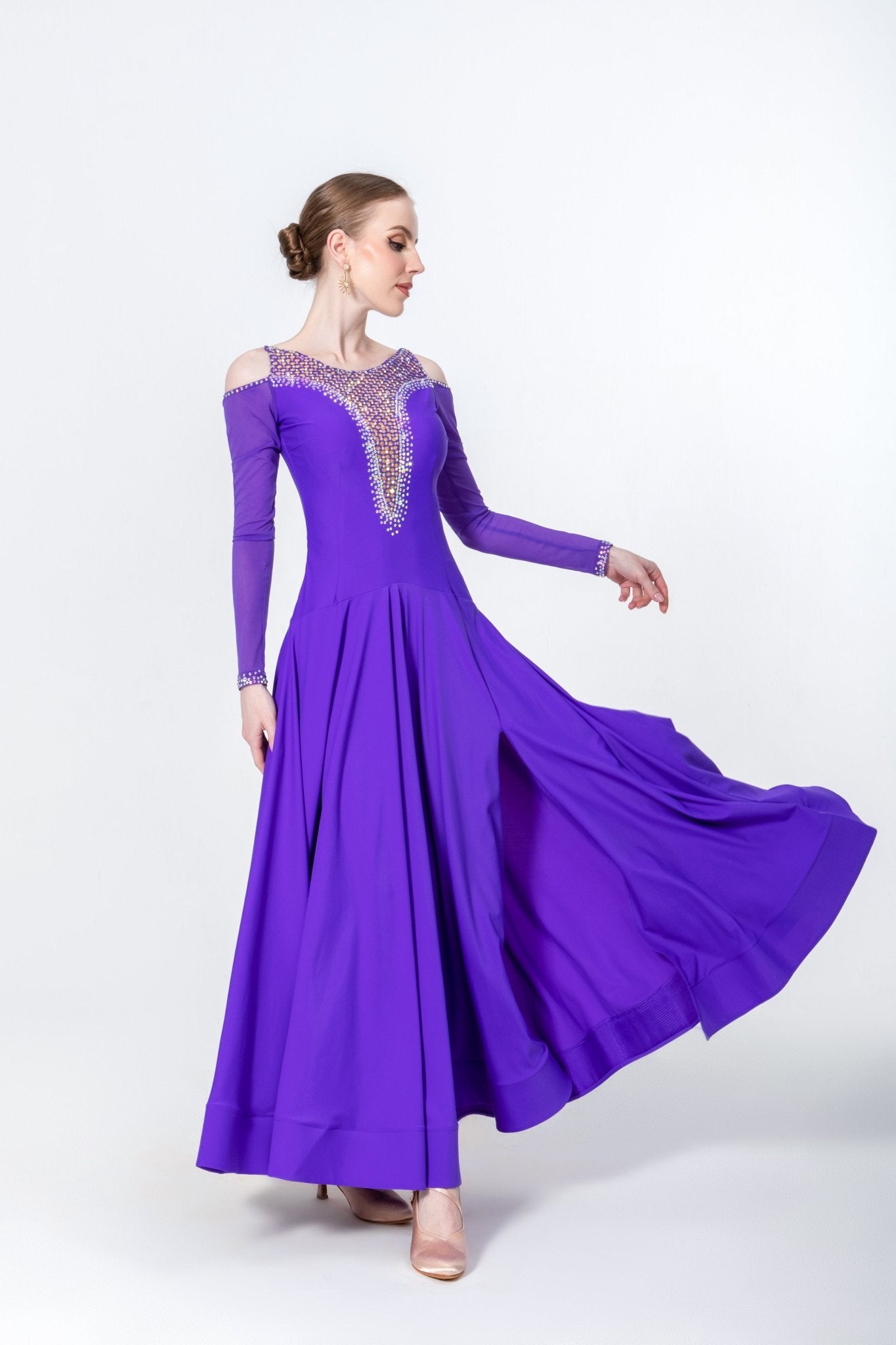 Crystallized Net Smooth Dress Standard/Smooth 