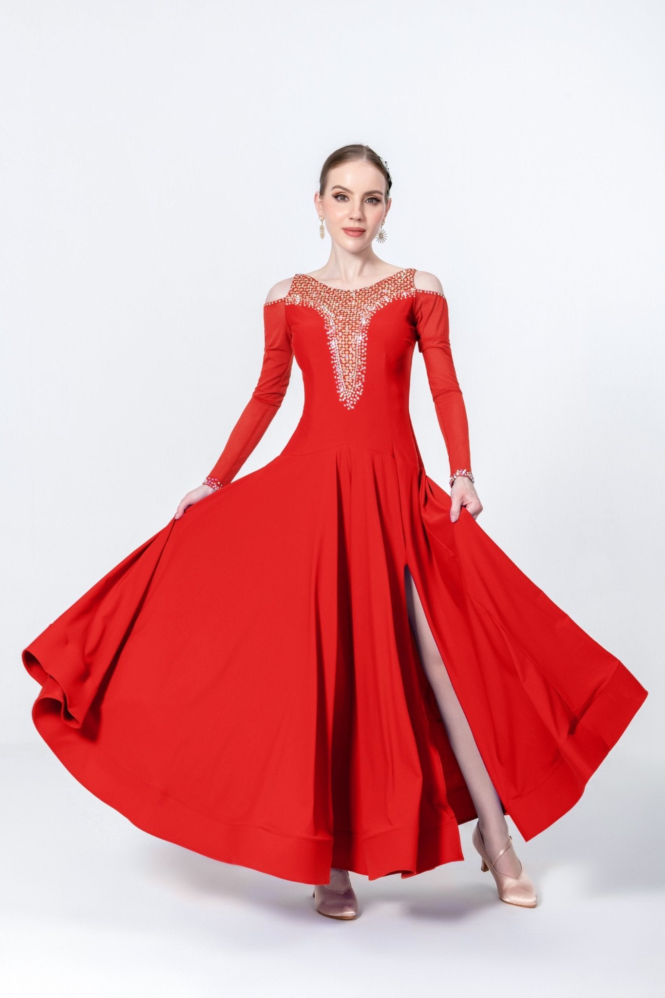 Crystallized Net Smooth Dress Standard/Smooth 