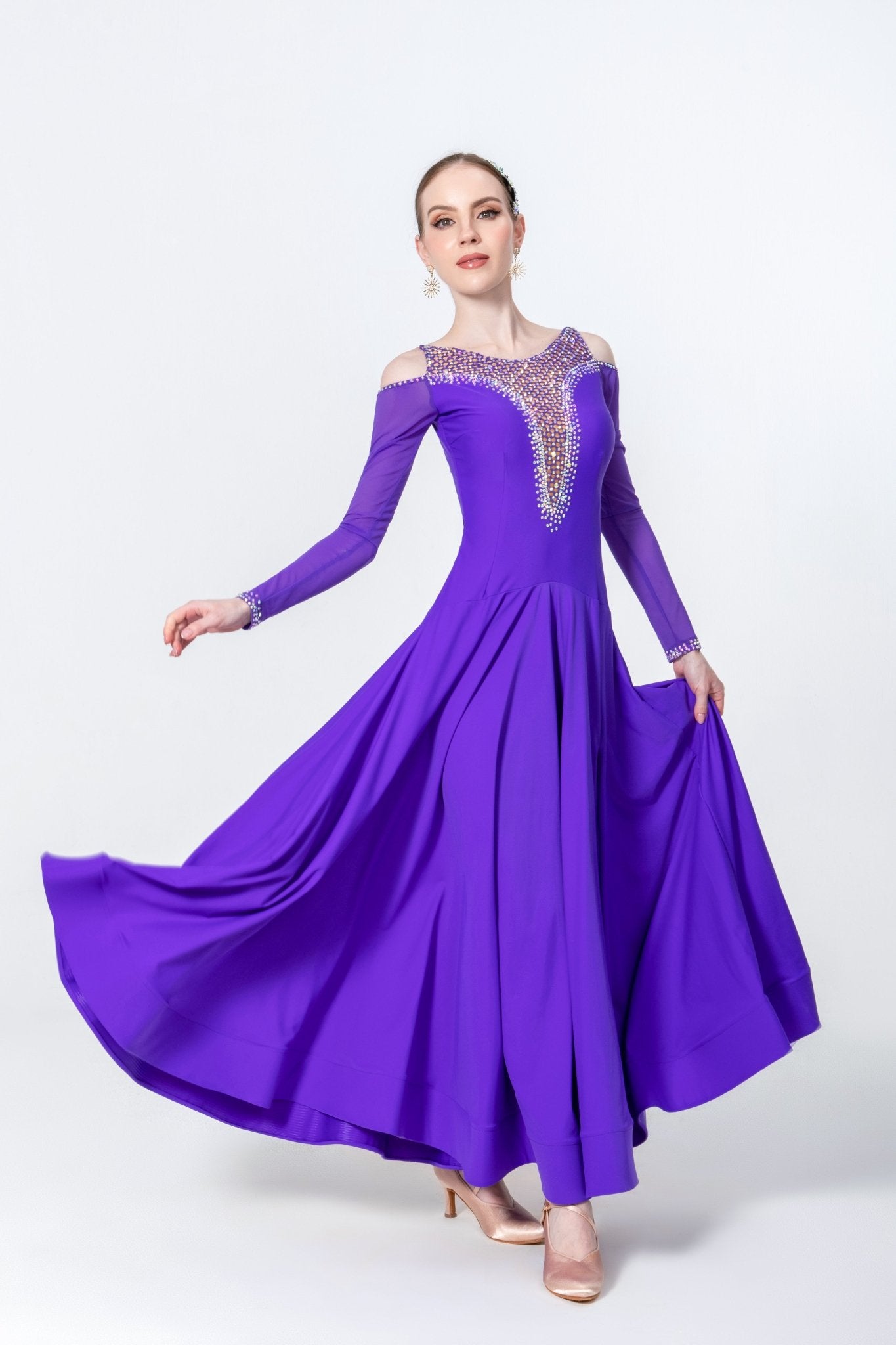 Crystallized Net Smooth Dress Standard/Smooth 