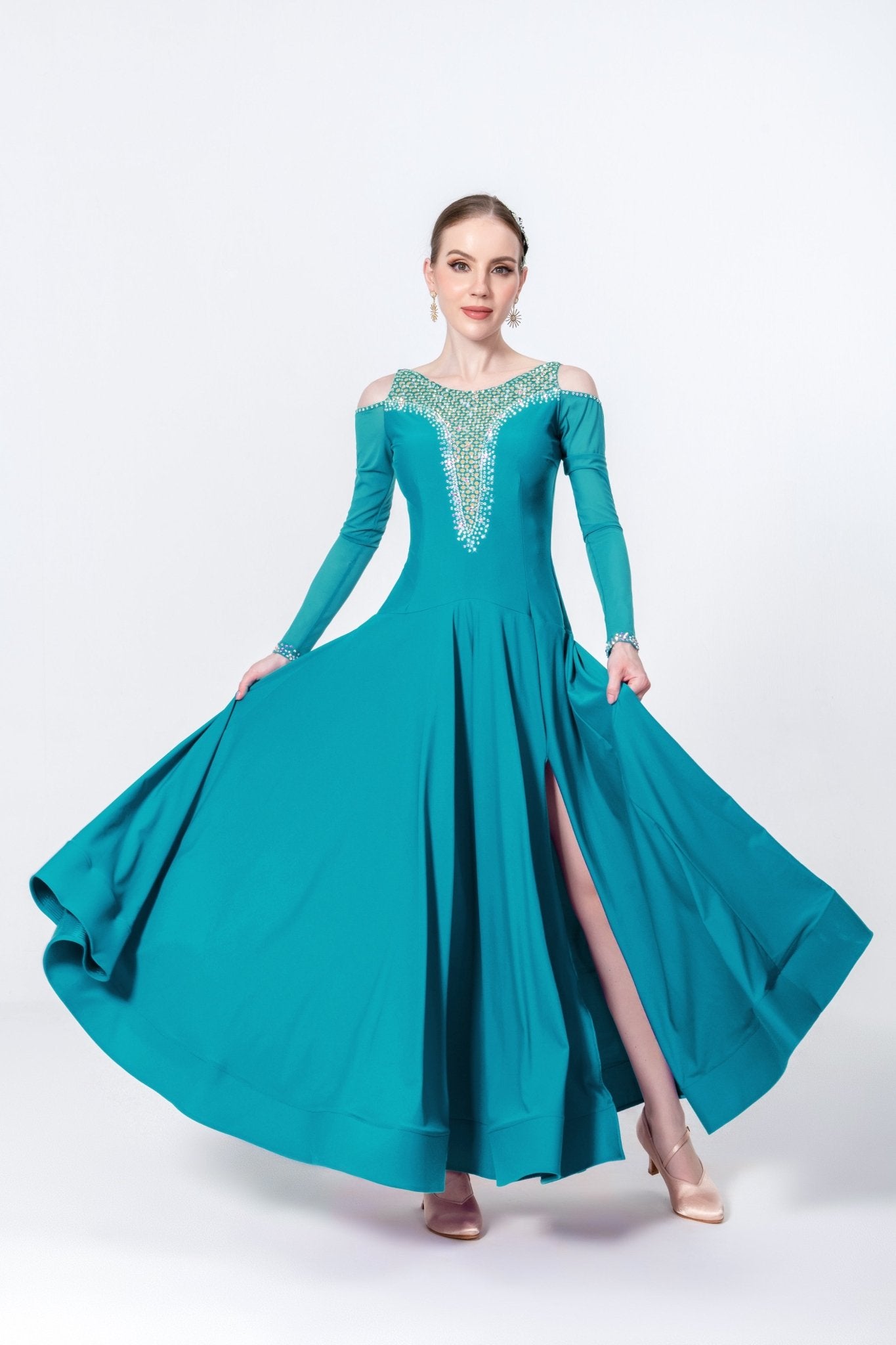 Crystallized Net Smooth Dress Standard/Smooth 