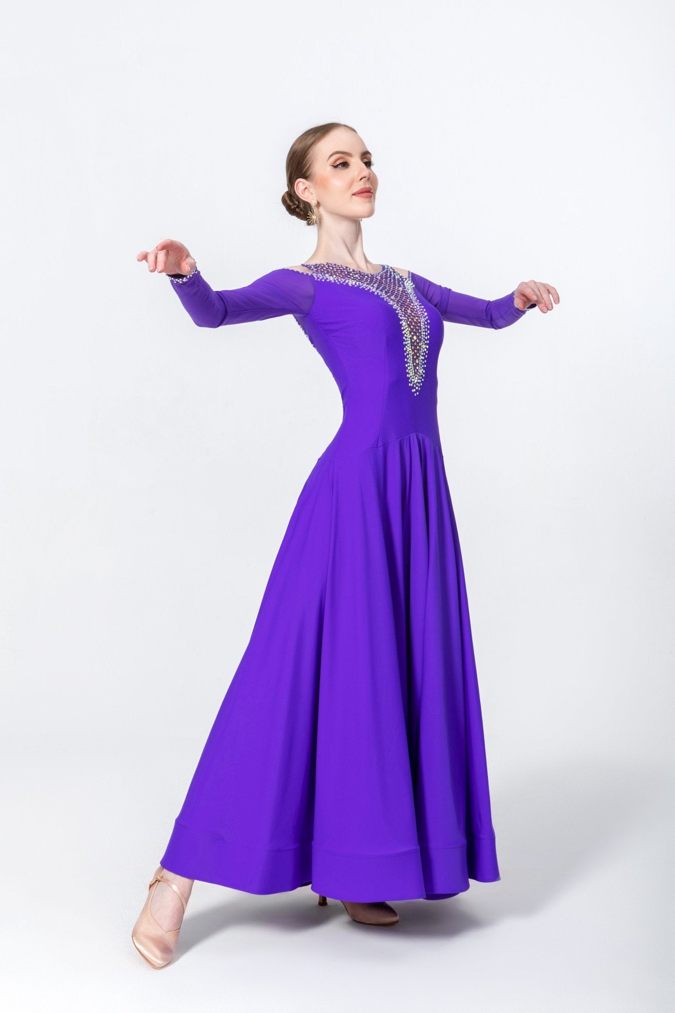 Crystallized Net Smooth Dress Standard/Smooth 